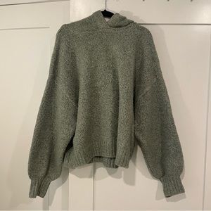 Zara hooded green sweater